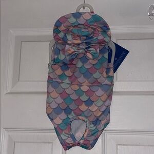 Colorful Mermaid Scale Dog Outfit